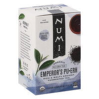 Numi Pu-erh Tea, Organic, Emperor's Pu-erh, 16 Each