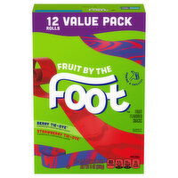 Fruit by the Foot Fruit Flavored Snacks, Berry Tie-Dye, Strawberry Tie-Dye, Value Pack, 12 Each