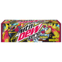 Mtn Dew Spark Soda, Zero Sugar, Raspberry Lemonade Flavor, 12 Each