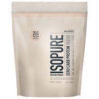 Isopure Protein Powder, Unflavored, Zero Carb, 1 Pound