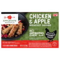 Applegate Farms Breakfast Sausage, Chicken & Apple, 10 Each