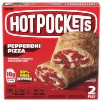 Hot Pockets Sandwiches, Crispy Crust, Pepperoni Pizza, 2 Pack, 2 Each