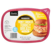 Essential Everyday Turkey Breast, Honey Smoked, Ultra Thin, Premium Deli, 2 Each