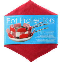 Schroeder & Tremayne Pot Protectors, Red, 2 Each