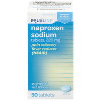 Equaline Naproxen Sodium, 220 mg, Tablets, 50 Each