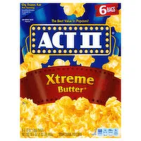 Act II Popcorn, Xtreme Butter, 6 Each