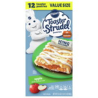 Pillsbury Toaster Strudel Apple Pastries Value Size, 12 Each