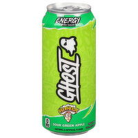 Ghost Energy Drink, Zero Sugar, Sour Green Apple, Warheads, 16 Fluid ounce