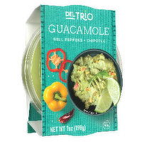 Del Trio Red Pepper Chipotle Guacamole, 7 Ounce