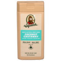 Dr. Squatch Men's Natural Coconut Castaway Body Wash, 14 Fluid ounce