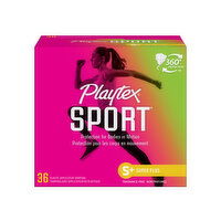 Playtex Sport Sport Super+ Tampons Unscented, 36 Each