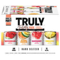 Truly Hard Seltzer, Lightly Flavored, Party Pack, 12 Each