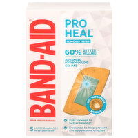 Band-Aid Pro Heal Adhesive Bandages, Large, 5 Each