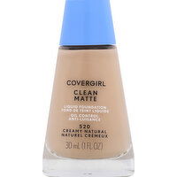 CoverGirl Clean Anti-Luisance, Oil Control, Creamy Natural 520, 1 Ounce