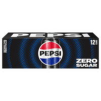 Pepsi Cola, Zero Sugar, 12 Each