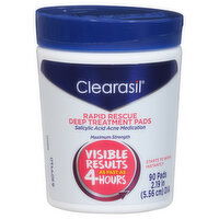 Clearasil Rapid Rescue Deep Treatment Pads, Maximum Strength, 90 Each