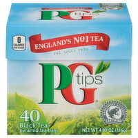 PG Tips Black Tea, Pyramid Tea Bags, 40 Each