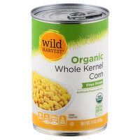 Wild Harvest Corn, Organic, Whole Kernel, 15 Ounce