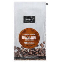 Essential Everyday Coffee, Ground, Light, Hazelnut, 12 Ounce