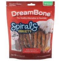 DreamBone Dog Chews, Vegetable & Chicken, Spirals Variety, 18 Each