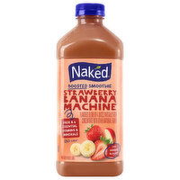 Naked Strawberry Banana Machine Boosted Smoothie, 46 Fluid ounce