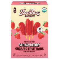 Brothers Natural Choice Organic Strawberry Fruit Bars, 4 Each