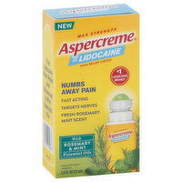 Aspercreme Pain Relief Liquid, with 4% Lidocaine, Max Strength, 2.5 Fluid ounce