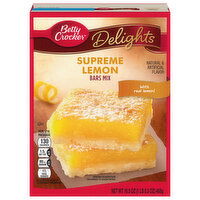 Betty Crocker Delights Supreme Lemon Bars Mix, 16.5 Fluid ounce