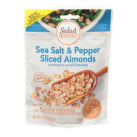 Salad Pizazz! Almond Toppings, Sea Salt & Pepper, Sliced, 3.25 Ounce