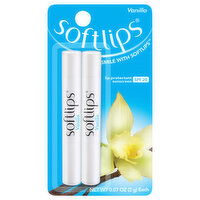 Softlips Lip Protectant Sunscreen, Vanilla, SPF 20, 2 Each