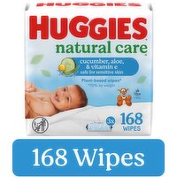 Huggies Natural Care Refreshing Baby Wipes, Scented, 3 Each