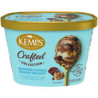 Kemps Crafted Collection Crafted Collection Brownie Cookie Dough Delight Ice Cream, 1.5 Quart