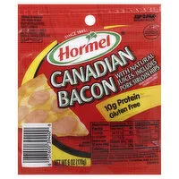 Hormel Bacon, Canadian, Fully Cooked, 6 Ounce