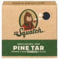 Dr. Squatch Natural Soap, Men's, Pine Tar, 5 Ounce