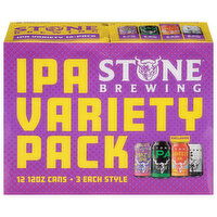 Stone Brewing IPA Assorted Beer Variety Pack, 12 Each