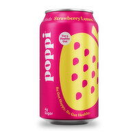 Poppi Strawberry Lemon Single Can, 12 Fluid ounce