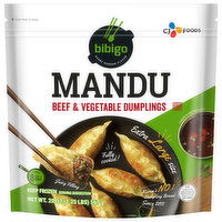 Bibigo Mandu, Beef & Vegetable, Extra Large Size, 20 Ounce