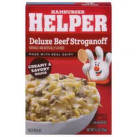 Hamburger Helper Pasta Meal Kit, Deluxe Beef Stroganoff, 5.5 Ounce