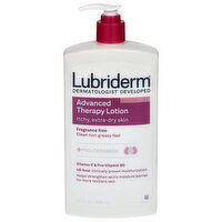Lubriderm Lotion, Advanced Therapy, Fragrance Free, 24 Fluid ounce