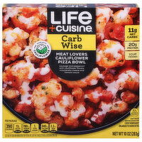 Life Cuisine Carb Wise Pizza Bowl, Meat Lovers Cauliflower, 10 Ounce