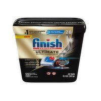 Finish Dishwasher Detergent, Ultimate, Tabs, 28 Each