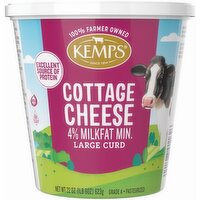 Kemps Large Curd Cottage Cheese, 22 Ounce