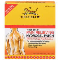 Tiger Balm Hydrogel Patch, Pain Relieving, Larger Size, 5 Each