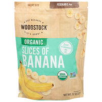 Woodstock Slices of Banana, Organic, Value Size, 32 Ounce