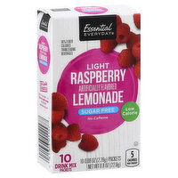 Essential Everyday Drink Mix, Sugar Free, Raspberry Lemonade, Light, 10 Each