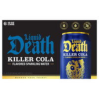 Liquid Death Flavored Sparkling Water, Killer Cola, 6 Each