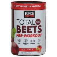 Force Factor Total Beets Pre-Workout, Fruit Punch Flavor, 12.5 Ounce