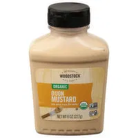 Woodstock Mustard, Organic, Dijon, 8 Ounce