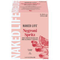Naked Life Cocktail, Non-Alcoholic, Negroni Spritz, 4 Each