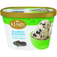 Kemps Cookies & Cream Frozen Yogurt, 1.5 Quart